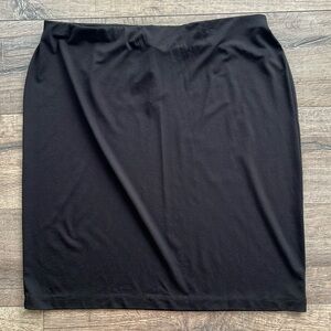 J.Jill Black Elastic Waist Skirt